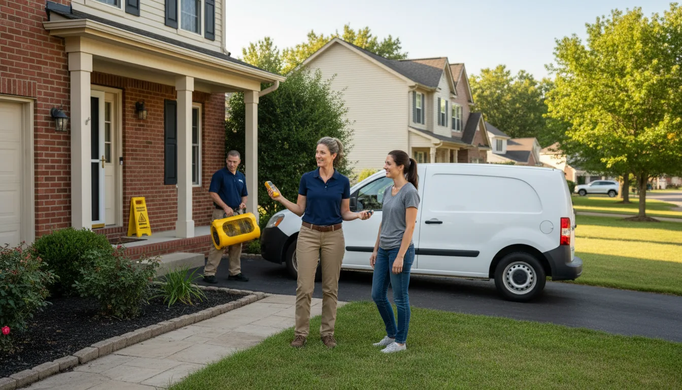Water restoration image for Dehumidification And Cleanup Services in Corydon, KY